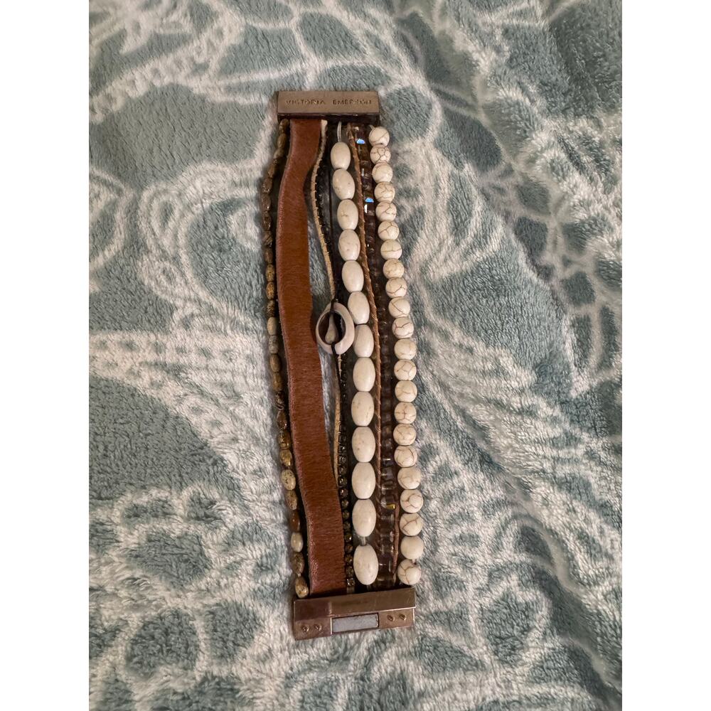 Victoria Emerson magnetic clasp boho bracelet 6 strand - Picture 4 of 6